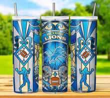 Load image into Gallery viewer, Professional Football Stained Glass v1 Tumbler Graphics Package