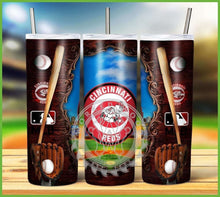 Load image into Gallery viewer, Professional Baseball Wooden Frame Tumbler Graphics Package