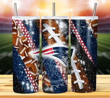 Load image into Gallery viewer, Professional Football Glitter Tumbler Graphics Package