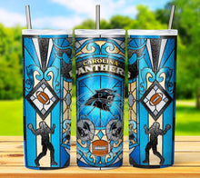 Load image into Gallery viewer, Professional Football Stained Glass v1 Tumbler Graphics Package