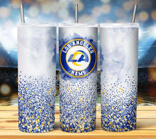 Load image into Gallery viewer, Professional Football Watercolor Glitter Tumbler Graphics Package