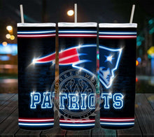 Load image into Gallery viewer, Professional Football Neon Lights Tumbler Graphics Package
