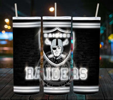 Load image into Gallery viewer, Professional Football Neon Lights Tumbler Graphics Package