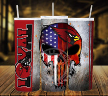 Load image into Gallery viewer, Professional Football Loyal Skull Tumbler Graphics Package
