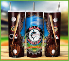Load image into Gallery viewer, Professional Baseball Wooden Frame Tumbler Graphics Package