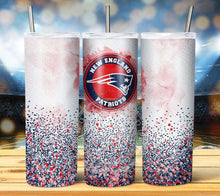 Load image into Gallery viewer, Professional Football Watercolor Glitter Tumbler Graphics Package
