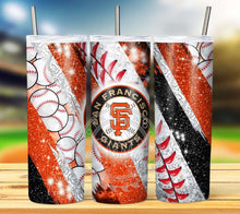 Load image into Gallery viewer, Professional Baseball Glitter Tumbler Graphics Package