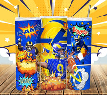 Load image into Gallery viewer, Professional Football Comic Book Tumbler Graphics Package