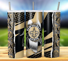 Load image into Gallery viewer, Professional Football Ripped Hole Tumbler Graphics Package
