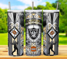 Load image into Gallery viewer, Professional Football Stained Glass v1 Tumbler Graphics Package