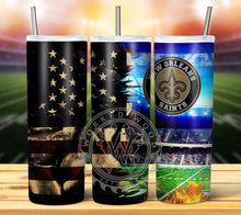 Load image into Gallery viewer, Professional Football Grunge Tumbler Graphics Package