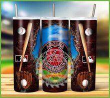 Load image into Gallery viewer, Professional Baseball Wooden Frame Tumbler Graphics Package