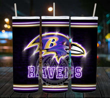 Load image into Gallery viewer, Professional Football Neon Lights Tumbler Graphics Package