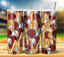 Load image into Gallery viewer, Professional Baseball Seamless Tumbler Graphics Package