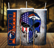Load image into Gallery viewer, Professional Football Loyal Skull Tumbler Graphics Package