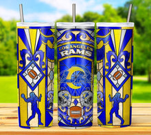 Load image into Gallery viewer, Professional Football Stained Glass v1 Tumbler Graphics Package