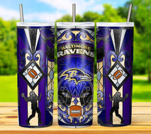 Load image into Gallery viewer, Professional Football Stained Glass v1 Tumbler Graphics Package