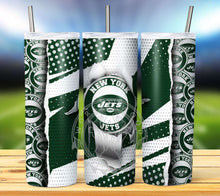 Load image into Gallery viewer, Professional Football Ripped Hole Tumbler Graphics Package
