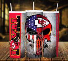 Load image into Gallery viewer, Professional Football Loyal Skull Tumbler Graphics Package