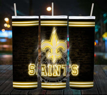 Load image into Gallery viewer, Professional Football Neon Lights Tumbler Graphics Package