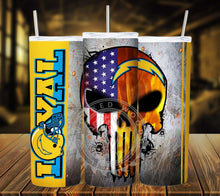 Load image into Gallery viewer, Professional Football Loyal Skull Tumbler Graphics Package