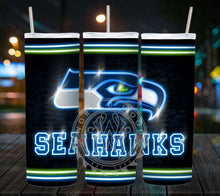 Load image into Gallery viewer, Professional Football Neon Lights Tumbler Graphics Package