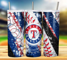 Load image into Gallery viewer, Professional Baseball Glitter Tumbler Graphics Package
