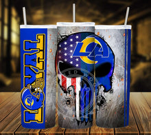 Load image into Gallery viewer, Professional Football Loyal Skull Tumbler Graphics Package
