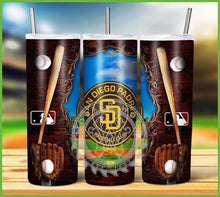 Load image into Gallery viewer, Professional Baseball Wooden Frame Tumbler Graphics Package