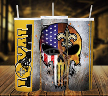 Load image into Gallery viewer, Professional Football Loyal Skull Tumbler Graphics Package
