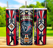 Load image into Gallery viewer, Professional Football Stained Glass v1 Tumbler Graphics Package