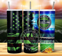 Load image into Gallery viewer, Professional Football Grunge Tumbler Graphics Package