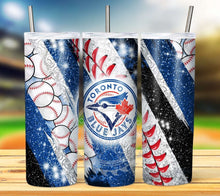 Load image into Gallery viewer, Professional Baseball Glitter Tumbler Graphics Package