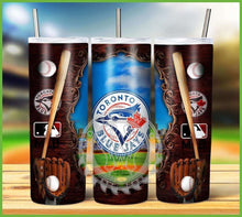 Load image into Gallery viewer, Professional Baseball Wooden Frame Tumbler Graphics Package