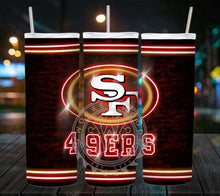 Load image into Gallery viewer, Professional Football Neon Lights Tumbler Graphics Package