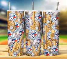 Load image into Gallery viewer, Professional Baseball Seamless Tumbler Graphics Package