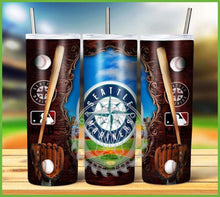 Load image into Gallery viewer, Professional Baseball Wooden Frame Tumbler Graphics Package