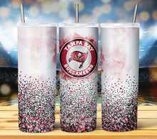 Load image into Gallery viewer, Professional Football Watercolor Glitter Tumbler Graphics Package