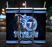 Load image into Gallery viewer, Professional Football Neon Lights Tumbler Graphics Package