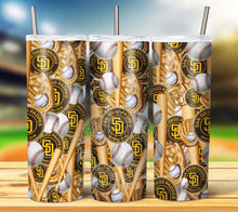 Load image into Gallery viewer, Professional Baseball Seamless Tumbler Graphics Package
