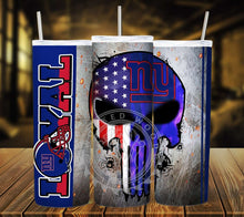 Load image into Gallery viewer, Professional Football Loyal Skull Tumbler Graphics Package
