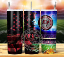 Load image into Gallery viewer, Professional Football Grunge Tumbler Graphics Package