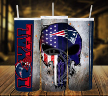 Load image into Gallery viewer, Professional Football Loyal Skull Tumbler Graphics Package
