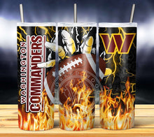 Load image into Gallery viewer, Professional Football Glove on Fire Tumbler Graphics Package