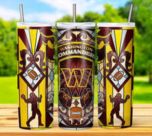 Load image into Gallery viewer, Professional Football Stained Glass v1 Tumbler Graphics Package
