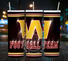 Load image into Gallery viewer, Professional Football Neon Lights Tumbler Graphics Package