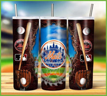 Load image into Gallery viewer, Professional Baseball Wooden Frame Tumbler Graphics Package