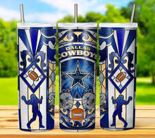 Load image into Gallery viewer, Professional Football Stained Glass v1 Tumbler Graphics Package