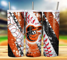 Load image into Gallery viewer, Professional Baseball Glitter Tumbler Graphics Package