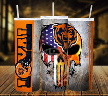 Load image into Gallery viewer, Professional Football Loyal Skull Tumbler Graphics Package